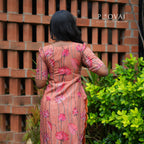 Rose Rust Kurti with scallop edged sides